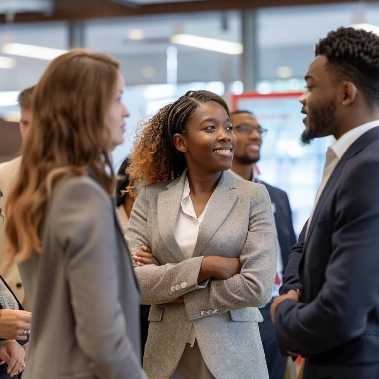 Sales professionals engaged in role-playing training session to enhance skills and confidence