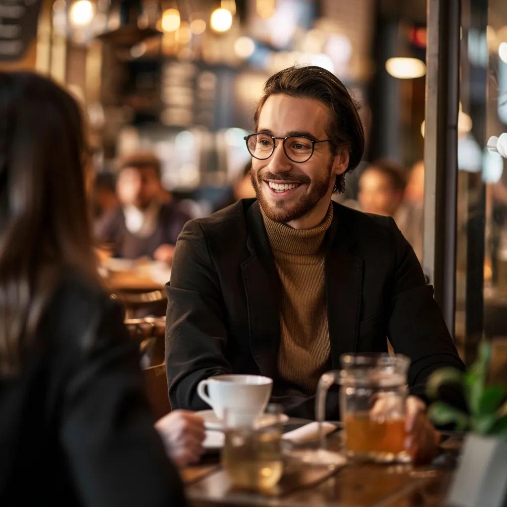 Quick Sales Strategies That Propel Startup Growth 3 Sales representative engaging with a satisfied customer in a café to enhance relationships